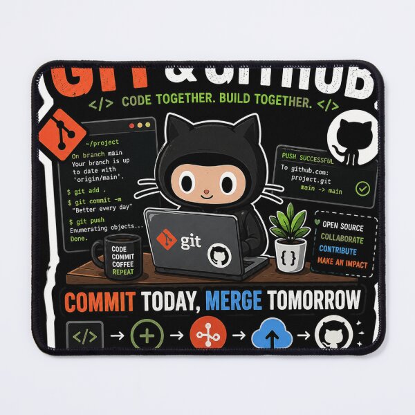 Item preview, Git & GitHub – Commit Today, Merge Tomorrow designed and sold by Kushwaha18.