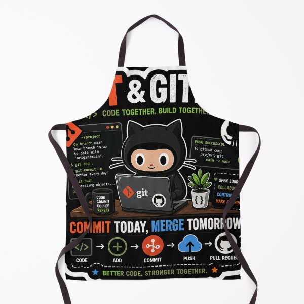 Artikelvorschau, Git & GitHub – Heute committen, morgen mergen. entworfen und verkauft von Kushwaha18.