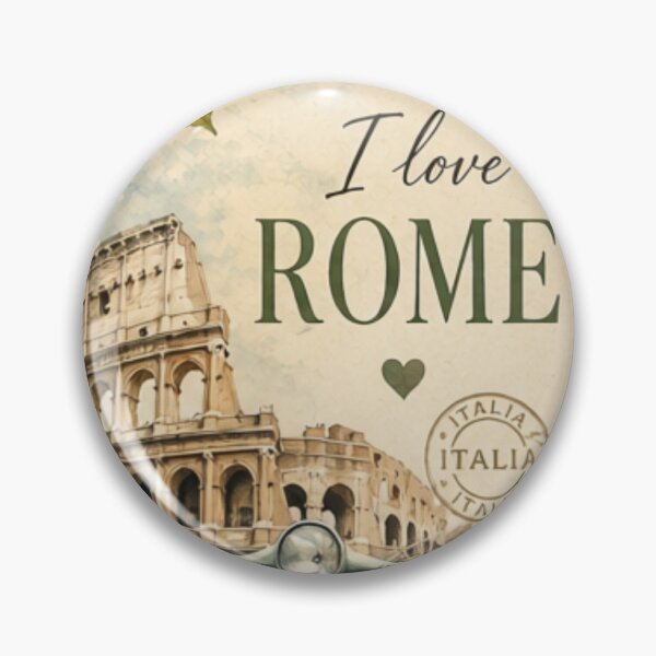 Item preview, I Love Rome – Vintage Colosseum Vespa Watercolor Travel Design designed and sold by ForeverCities.