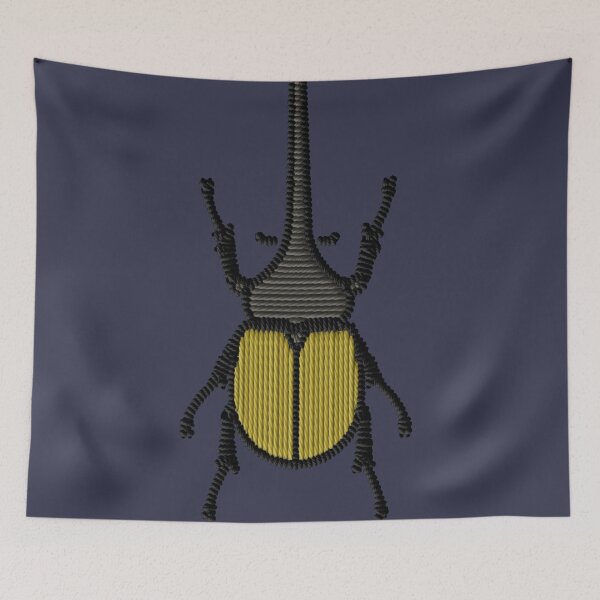 Item preview, Hercules Beetle Embroidery Patch Sticker designed and sold by · GAMING SOUL ·.