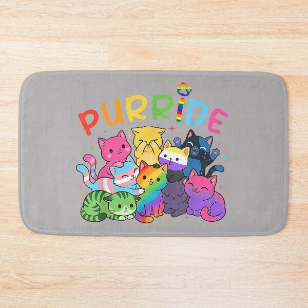 Item preview, Purride Cat LGBT Rainbow Lesbian Gay Pride Ally Women Kids designed and sold by KathieFaugh.