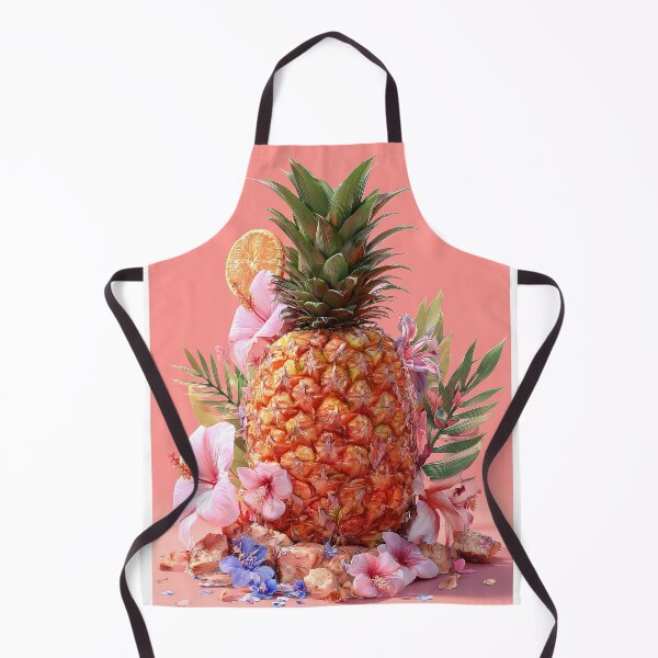 Item preview, Pineapple Tropical Fruits and Flowers designed and sold by Grafititee.