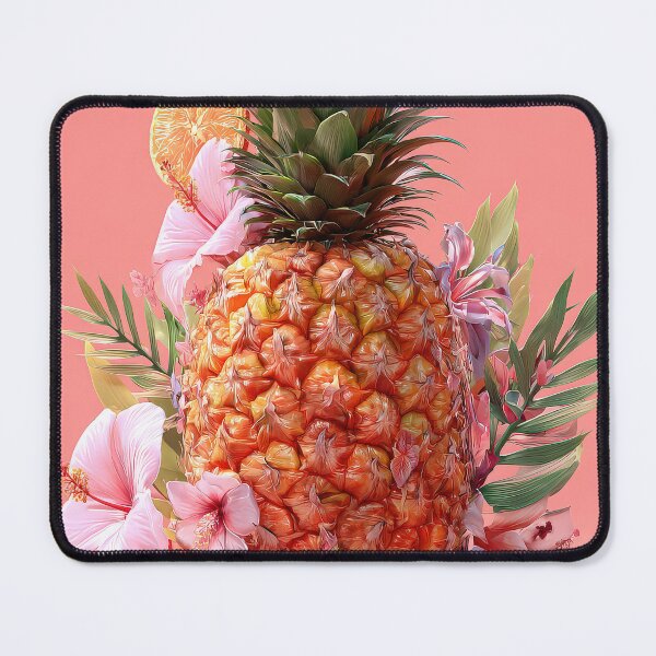 Item preview, Pineapple Tropical Fruits and Flowers designed and sold by Grafititee.