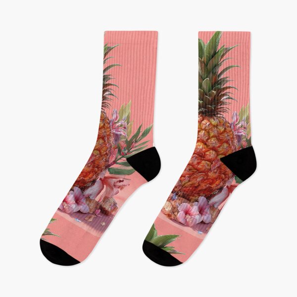 Item preview, Pineapple Tropical Fruits and Flowers designed and sold by Grafititee.