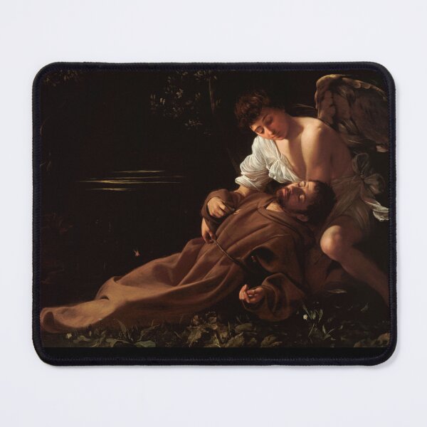 Item preview, Saint Francis in Ecstasy with Angel designed and sold by artofuniverse.