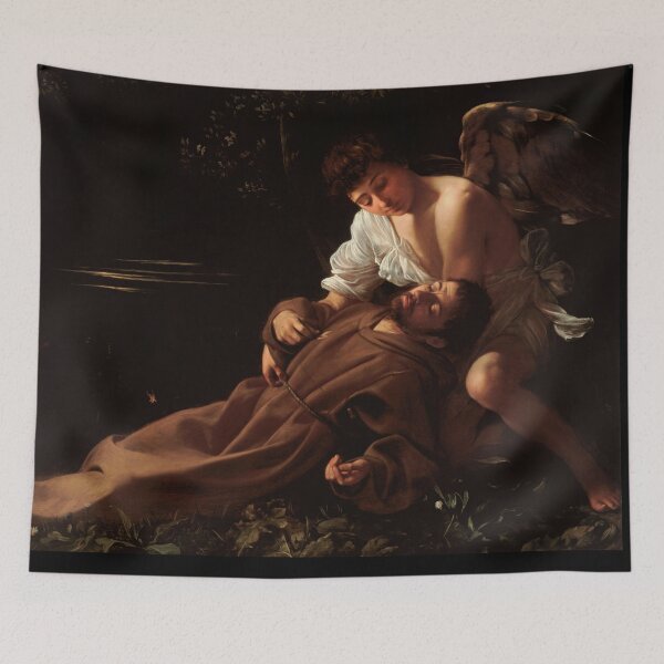 Item preview, Saint Francis in Ecstasy with Angel designed and sold by artofuniverse.