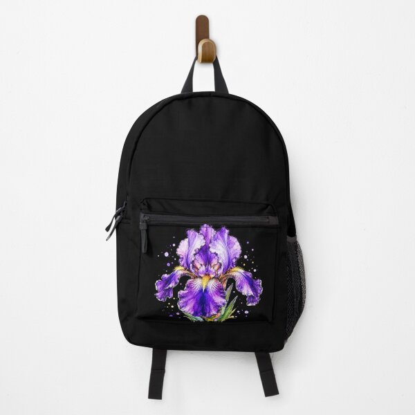 Item preview, Purple Iris Watercolor Art – Elegant Botanical Floral Illustration designed and sold by ColorSplash123.
