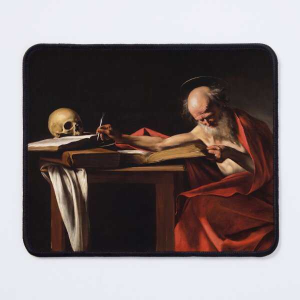 Item preview, Saint Jerome Writing With Skull designed and sold by artofuniverse.