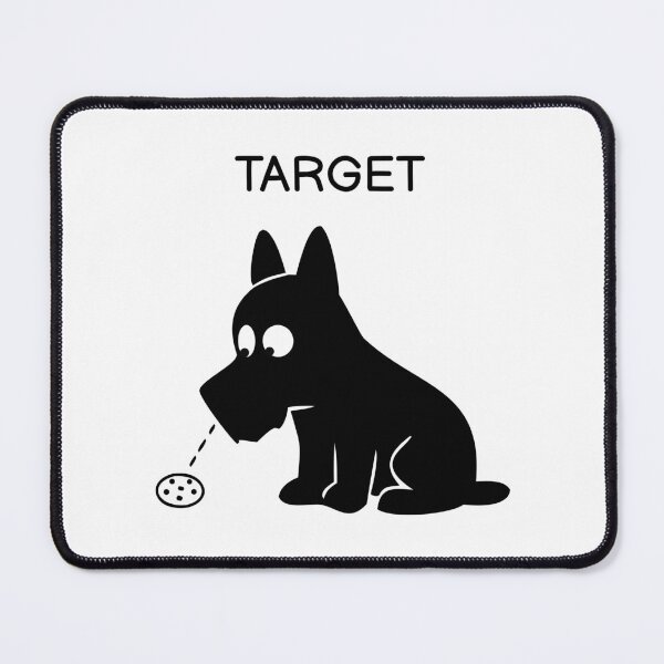 Item preview, Target Funny Black Dog Sticker designed and sold by FUEGO & NOX.
