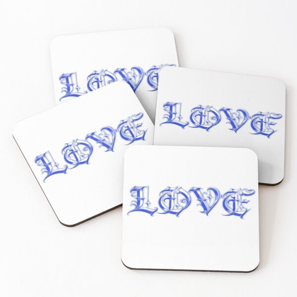 Item preview, Blue Gothic LOVE Word | Y2K Streetwear designed and sold by BaddieNz.