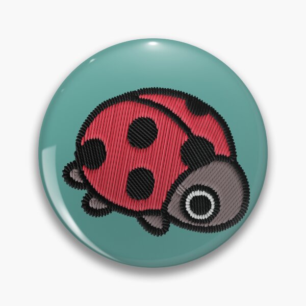Item preview, Kawaii Ladybug Embroidery Patch Sticker designed and sold by · GAMING SOUL ·.