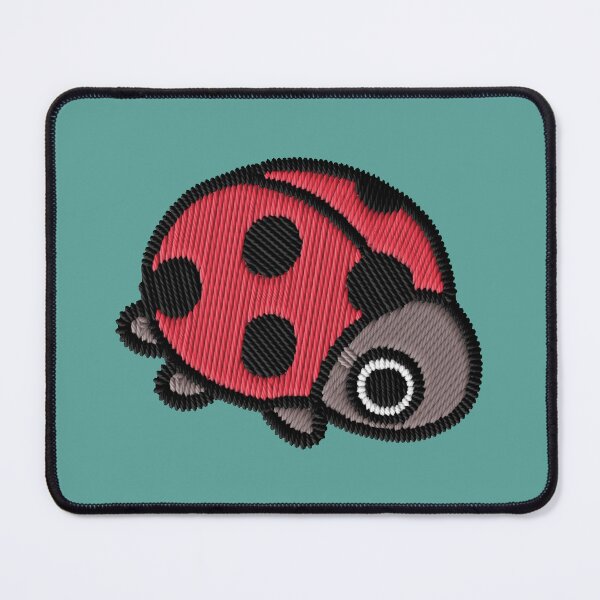 Item preview, Kawaii Ladybug Embroidery Patch Sticker designed and sold by · GAMING SOUL ·.