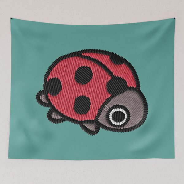 Item preview, Kawaii Ladybug Embroidery Patch Sticker designed and sold by · GAMING SOUL ·.