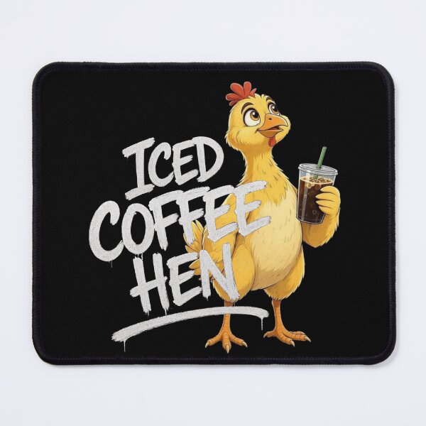 Item preview, Iced Coffee Hen designed and sold by TheEndDesign.