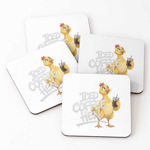 Item preview, Iced Coffee Hen  designed and sold by TheEndDesign.