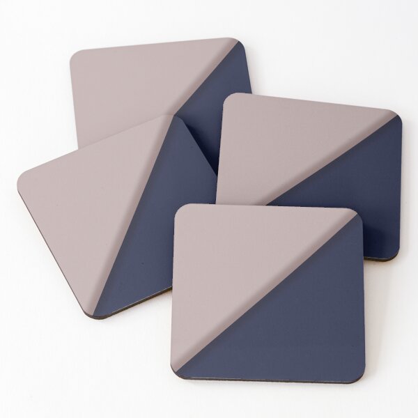 Item preview, Minimalist Navy Blue and Dusty Rose Diagonal Split designed and sold by pluielegere.