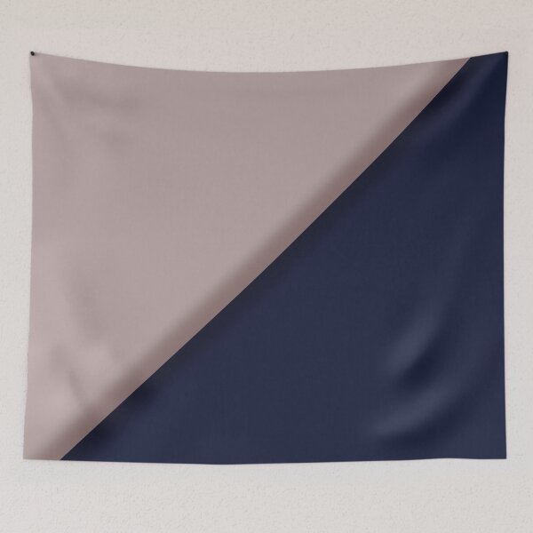 Item preview, Minimalist Navy Blue and Dusty Rose Diagonal Split designed and sold by pluielegere.