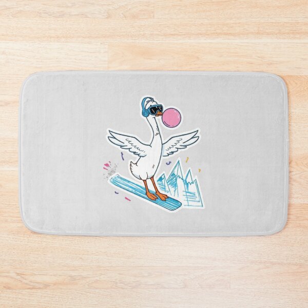 Item preview, Cool Goose Snowboarding with Bubble Gum | Funny Animal Sticker designed and sold by Syrupulse.