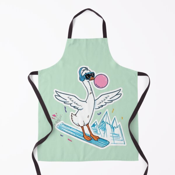 Item preview, Cool Goose Snowboarding with Bubble Gum | Funny Animal Sticker designed and sold by Syrupulse.