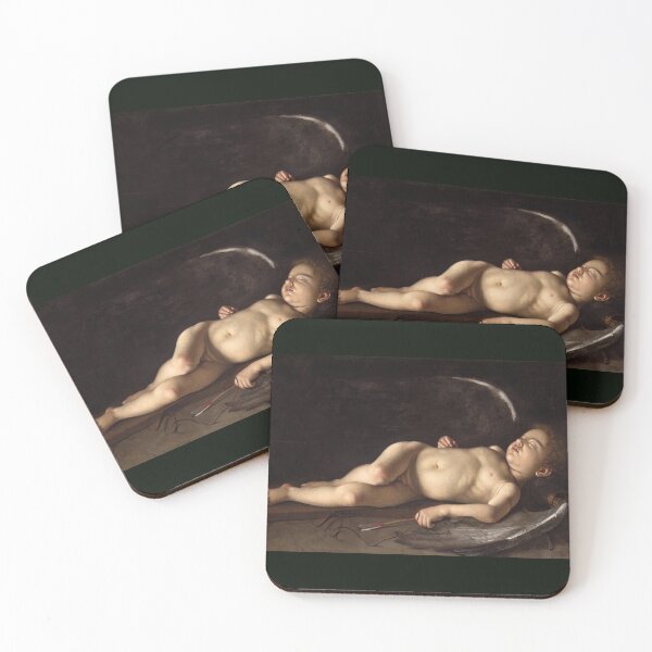 Item preview, Sleeping Cupid With Bow and Arrows designed and sold by artofuniverse.