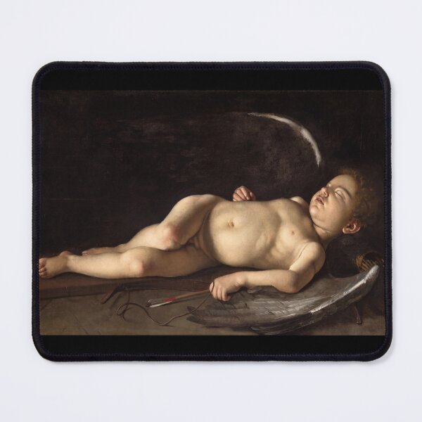 Item preview, Sleeping Cupid With Bow and Arrows designed and sold by artofuniverse.