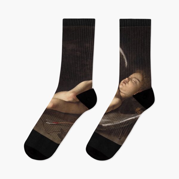 Item preview, Sleeping Cupid With Bow and Arrows designed and sold by artofuniverse.