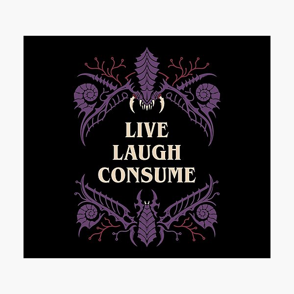Item preview, Live Laugh Consume Funny Wargaming designed and sold by pixeptional.