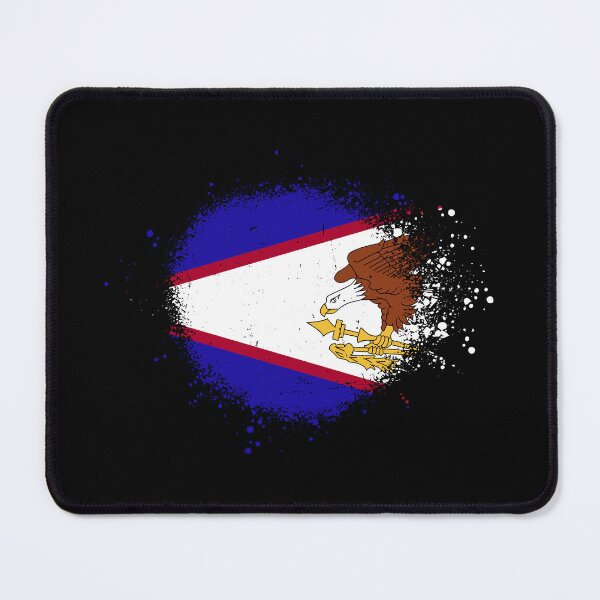 Item preview, American Samoa Flag Spray Paint Splatter Style designed and sold by DelfDesign.