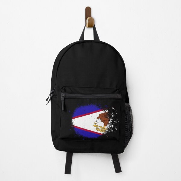 Item preview, American Samoa Flag Spray Paint Splatter Style designed and sold by DelfDesign.