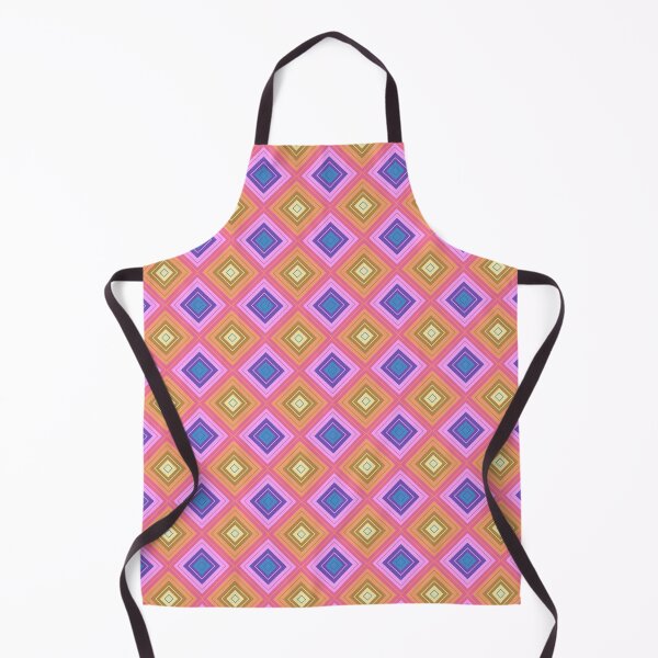 Item preview, Retro Colorful Geometric Diamond Pattern Art designed and sold by Zaya_art.