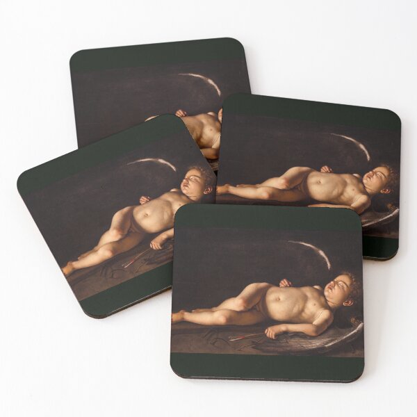 Item preview, Sleeping Cupid With Bow and Arrow designed and sold by artofuniverse.