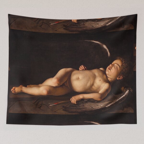 Item preview, Sleeping Cupid With Bow and Arrow designed and sold by artofuniverse.