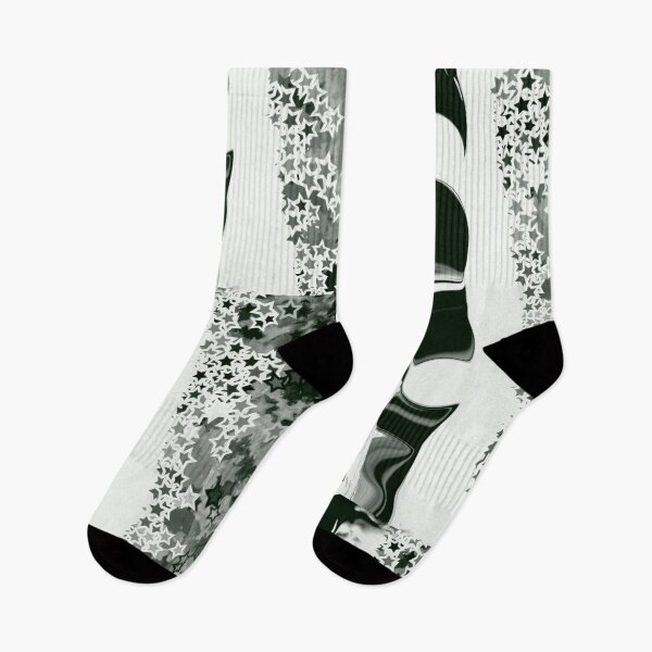 Item preview, Hanging Stars in black and white designed and sold by Catfcreations.
