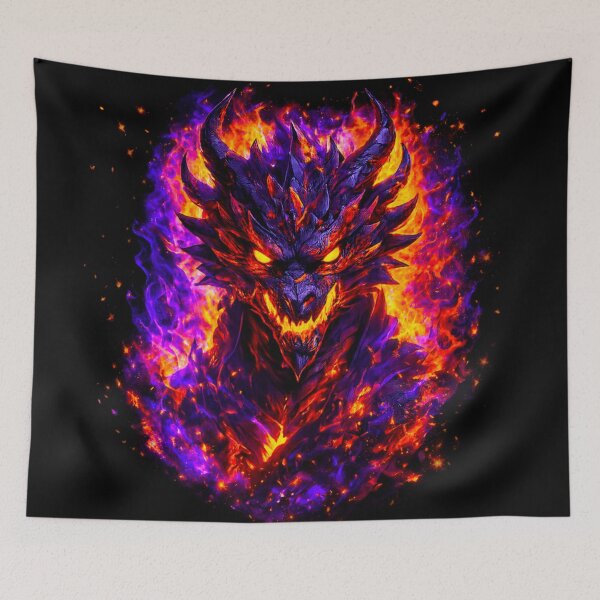 Item preview, Demonic Flame Creature Artwork designed and sold by behappyandrelax.