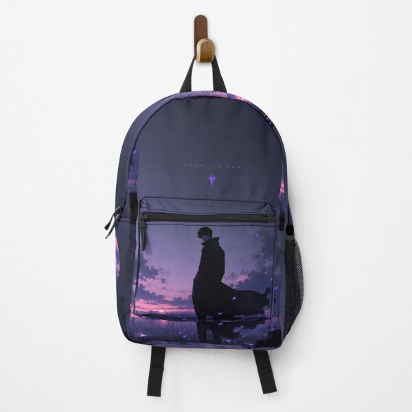 Item preview, Shadow Monarch Inspired – Dark Fantasy Hunter Silhouette | Purple Anime Style Art designed and sold by Dyan4.