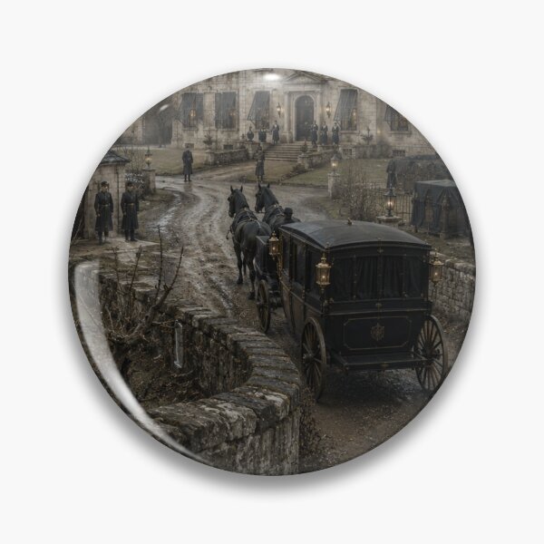 Item preview, Misty Gothic Country Manor | Atmospheric Fantasy Estate Wall Art designed and sold by Element Horizon Studio.