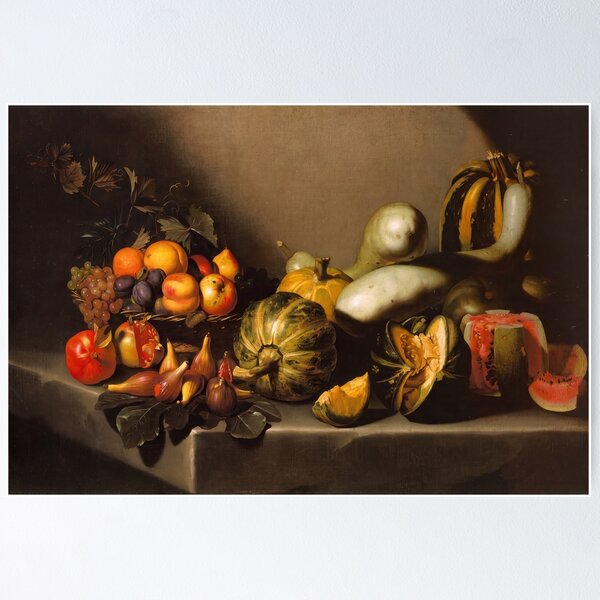 Item preview, Baroque Still Life With Fruit and Squash designed and sold by artofuniverse.