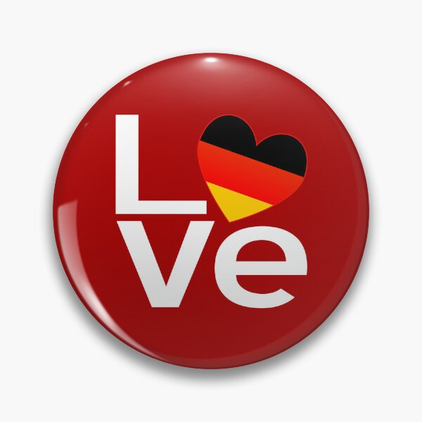 Item preview, LOVE Germany Heart Flag Design designed and sold by AuntieShoe.