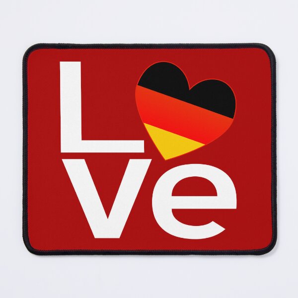 Item preview, LOVE Germany Heart Flag Design designed and sold by AuntieShoe.