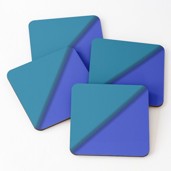 Item preview, Minimalist Teal and Royal Blue Diagonal Split designed and sold by pluielegere.