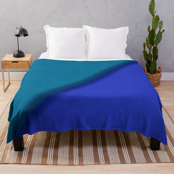 Item preview, Minimalist Teal and Royal Blue Diagonal Split designed and sold by pluielegere.