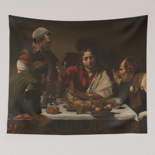 Item preview, Supper at Emmaus Baroque Biblical Scene designed and sold by artofuniverse.
