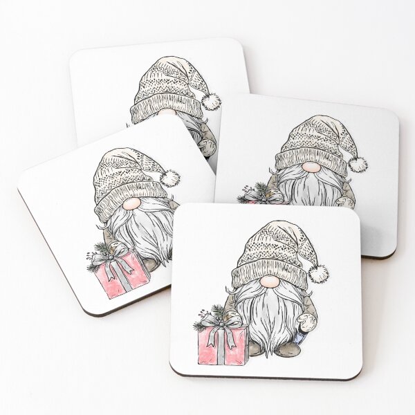 Item preview, Christmas Gnome with Gift designed and sold by CityMouse-Art.