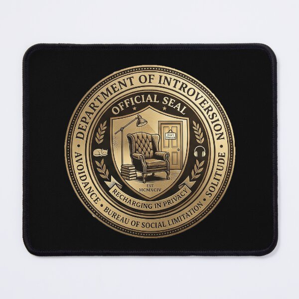 Item preview, Department of Introversion — Parody Seal Tee designed and sold by Auraphonix.