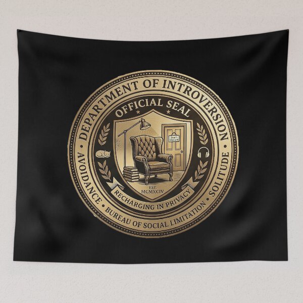 Item preview, Department of Introversion — Parody Seal Tee designed and sold by Auraphonix.