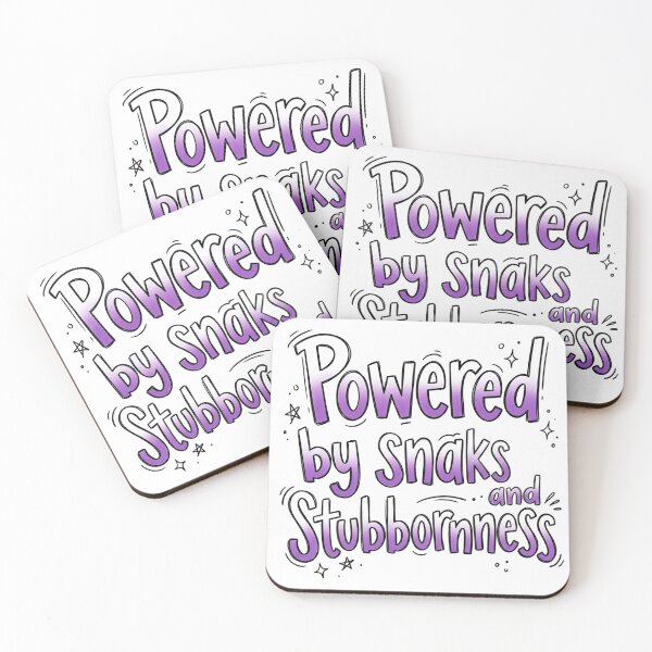 Item preview, Powered by Snacks and Stubbornness designed and sold by Aki and Akiro.