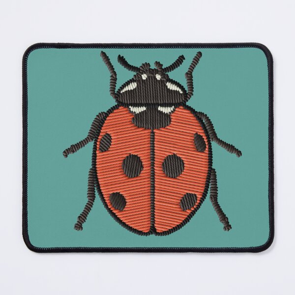 Item preview, Ladybug Embroidery Patch Sticker – Nature Art designed and sold by · GAMING SOUL ·.
