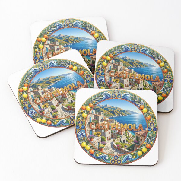 Item preview, Castelmola Hilltop Mosaic Travel Sticker Summer Souvenir designed and sold by Imaginarium of Chaos falcon88 .