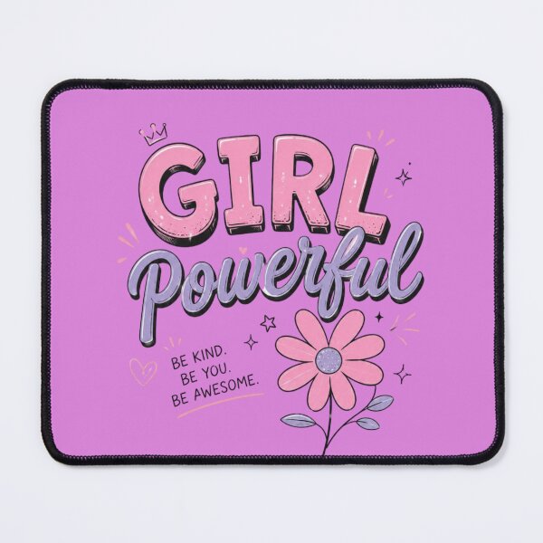 Item preview, Girls Power | Be Kind Be You Be Awesome Inspirational Typography designed and sold by RajDeals.