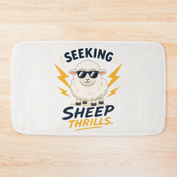 Item preview, Seeking Sheep Thrills Funny Pun Graphic designed and sold by Cerys-GS.